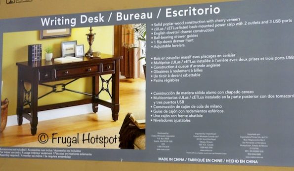 Well Universal 54" Writing Desk at Costco