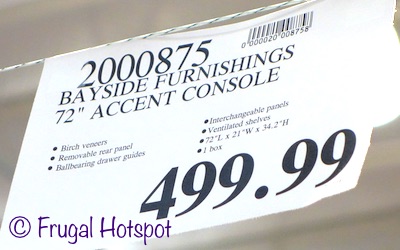 Costco Price: Bayside Furnishings 72 inch Accent Cabinet