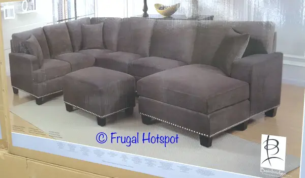 Bainbridge Fabric Tia Sectional with Ottoman at Costco