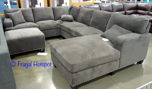 Bainbridge Fabric Tia Sectional with Ottoman at Costco