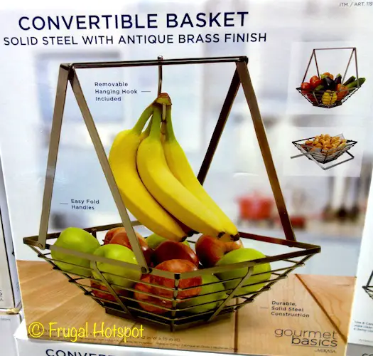 Gourmet Basics by Mikasa Convertible Fruit Basket at Costco