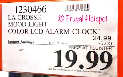 Costco price: La Crosse Technology Mood Light/Nature Sound Alarm Clock