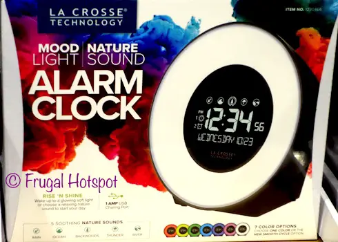 La Crosse Technology Mood Light/Nature Sound Alarm Clock at Costco La Crosse Technology Mood Light/Nature Sound Alarm Clock at Costco