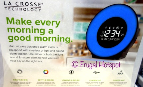 La Crosse Technology Mood Light/Nature Sound Alarm Clock at Costco