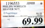 Costco Sale Price: Philips Norelco Shaver 5675 Costco Sale Price: Philips Norelco Shaver 5675