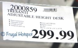Costco Price: Tresanti Adjustable Height Desk