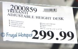 Costco Price: Tresanti Adjustable Height Desk Costco Price: Tresanti Adjustable Height Desk