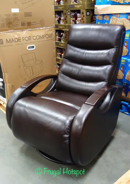 True Innovations Brown Leather Glider Recliner at Costco True Innovations Brown Leather Glider Recliner at Costco