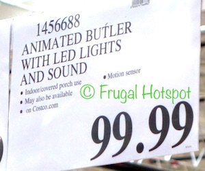83-Inch Animated Halloween Butler with LED Lights and Sound. Costco Price