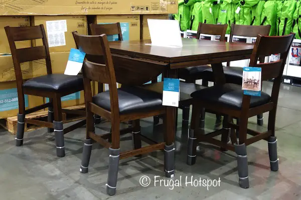 Bayside Furnishings Samuel 7-Piece Counter Height Dining Set at Costco Bayside Furnishings Samuel 7-Piece Counter Height Dining Set at Costco