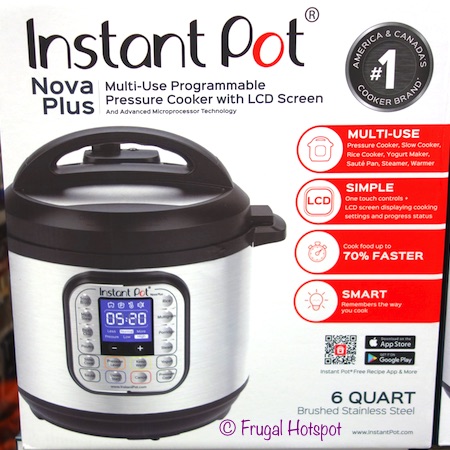 Instant Pot Nova Plus 6-Quart 9-in-1 Multi-Use Programmable Pressure Cooker at Costco