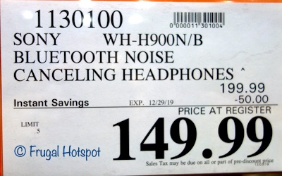 Sony h.ear on 2 Premium NC Headphones Costco Sale Price