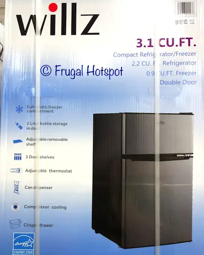 Willz 3.1 Cu. Ft. Refrigerator / Freezer at Costco
