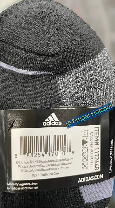 Adidas Men's Performance High Quarter Socks | info | Costco