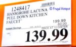Hansgrohe Lacuna Pull Down Kitchen Faucet Costco sale Price
