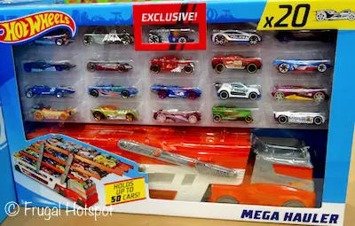 Hot Wheels Mega Hauler with 20 vehicles at Costco