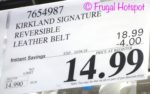 Costco Price: Kirkland Signature Reversible Leather Belt