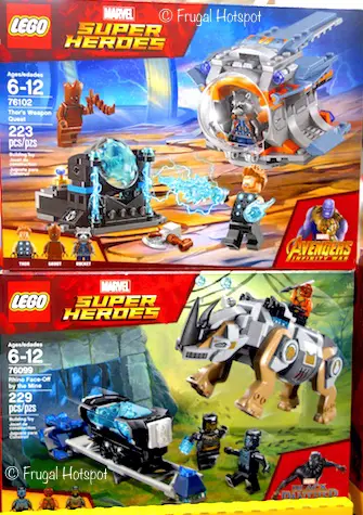 Costco: Lego Marvel Super Heroes Avengers Infinity War Thor's Weapon Request OR Black Panther Rhino Face-Off by the Mine