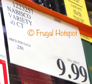 Costco Price: Nabisco Variety 40-ct ( 9 Chips Ahoy! Mini, 8 Nutter Butter Bites, 9 Oreo Mini, 8 Ritz Bits Cheese, 6 Ritz Bits Peanut Butter)