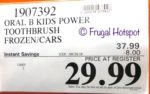 Costco Price: Oral B Kids Rechargeable Toothbrush Disney Frozen or Cars