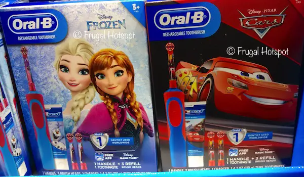 Oral B Kids Rechargeable Toothbrush Disney Frozen or Cars at Costco