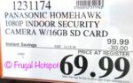 Costco Sale Price: Panasonic HomeHawk Indoor Home Monitoring Camera