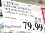 Costco Price: Panasonic HomeHawk Indoor Home Monitoring Camera