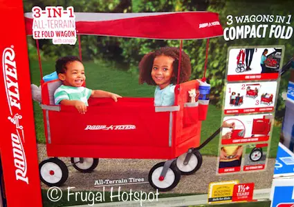 Radio Flyer 3-in-1 All-Terrain EZ Fold Wagon with Canopy at Costco