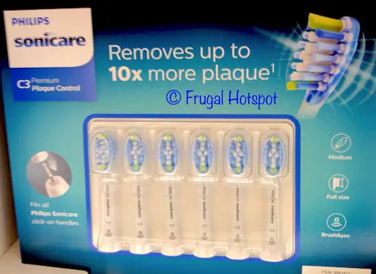 Sonicare Brush Head 6-Pack C3 Plaque Control at Costco