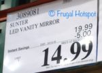 Costco Price: Sunter Natural Daylight LED Vanity Mirror Costco Price: Sunter Natural Daylight LED Vanity Mirror