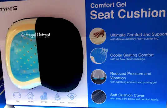 Type S Comfort Gel Seat Cushion Description at Costco Type S Comfort Gel Seat Cushion Description at Costco