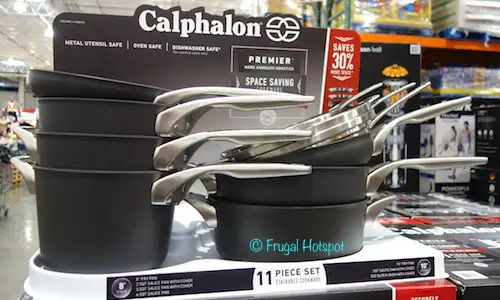 Costco Sale: Calphalon Premier Hard Anodized Nonstick Space Saving Cookware 11-Piece Set