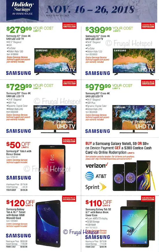 Costco Holiday Savings 2018 Coupon Book Page 14