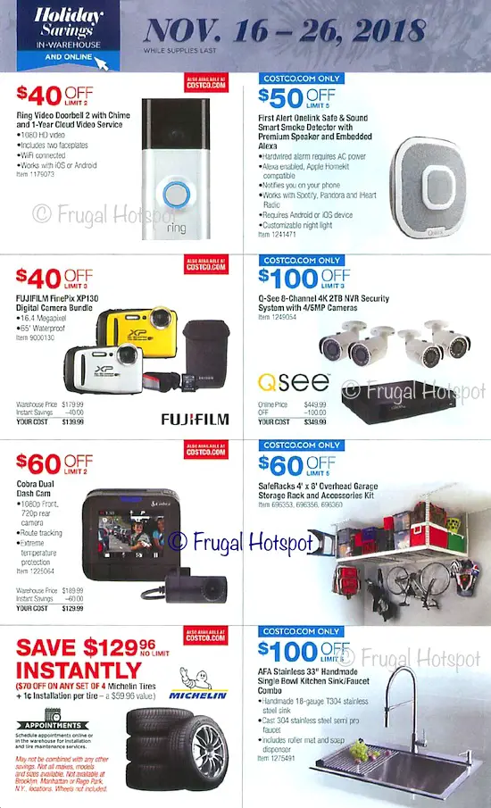 Costco Holiday Savings 2018 Coupon Book Page 21