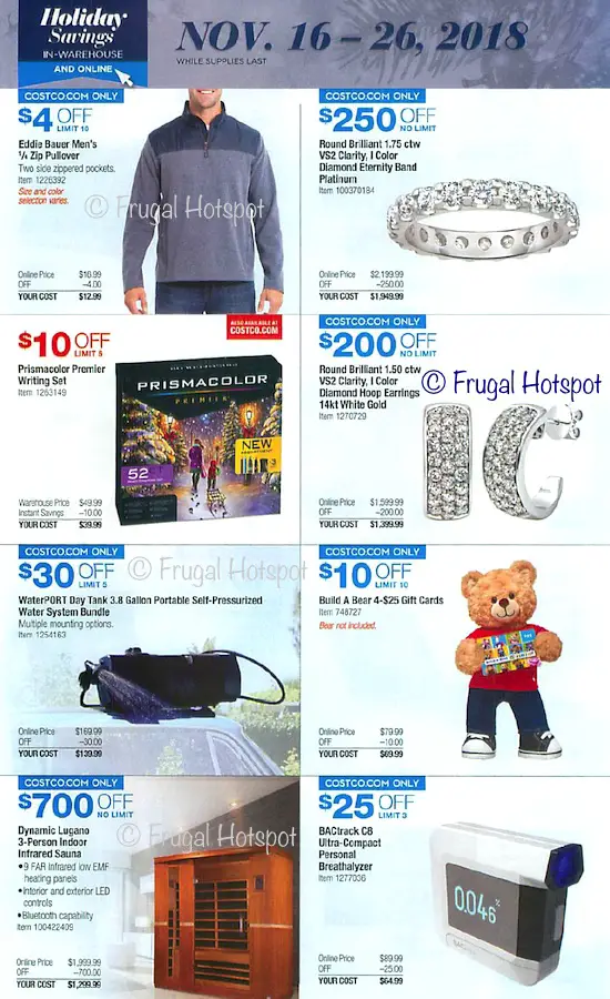 Costco Holiday Savings 2018 Coupon Book Page 23