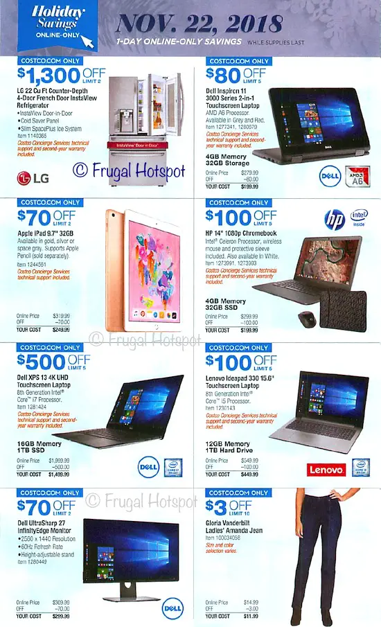 Costco Holiday Savings 2018 Coupon Book Page 24