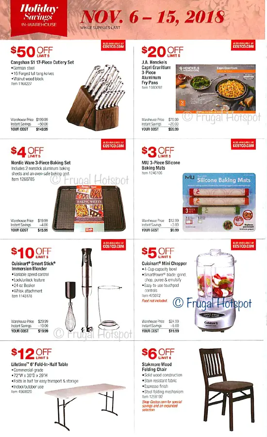 Costco 2018 Holiday Savings: November 6, 2018 - November 15, 2018. Page 4