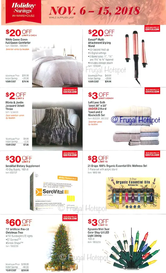 Costco Holiday Savings 2018 Coupon Book Page 6