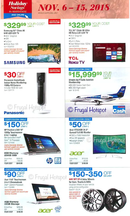 Costco Holiday Savings 2018 Coupon Book Page 9