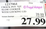 Costco sale price: Crock Pot 7-Quart Cook & Carry Slow Cooker
