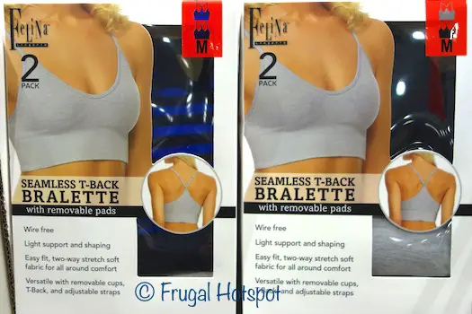 Felina Seamless T-Back Bralette 2-Pack at Costco