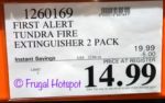 Costco Sale Price: First Alert Tundra Fire Extinguisher 2-Pack