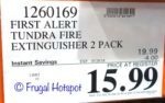 Costco Sale Price: First Alert Tundra Fire Extinguisher 2-Pack