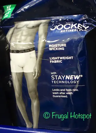 Jockey Active Blend Men's Boxer Briefs 4-Pack at Costco