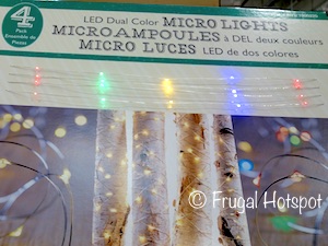 LED Dual Color Micro Lights 4-Pack | Costco Christmas Decor 2018
