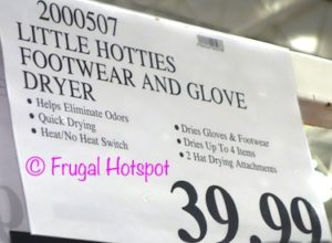Costco Price: Little Hotties Footwear and Glove Dryer