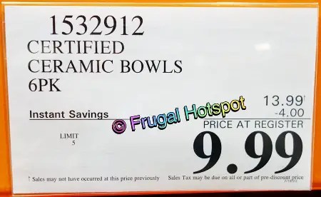 Marbella Stoneware Bowls | Costco Sale Price