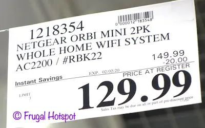 Netgear Orbi Mini Whole Home WiFi Costco Sale Price