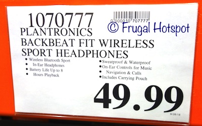 Costco Price: Plantronics BackBeat FIT Wireless Sport Headphones