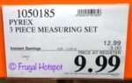 Costco Sale Price: Pyrex Glass Measuring Cup 3-Piece Set